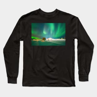 Arctic Circle Auroras in Alaska Long Sleeve T-Shirt